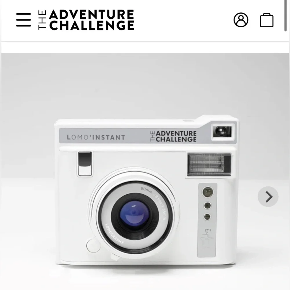 NIB lomography x The Adventure Challenge Lomo’Instant Automat Camera, White - Picture 5 of 11